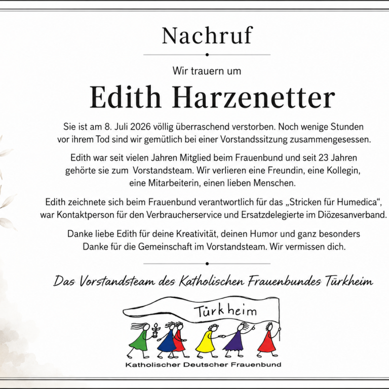 Edith Nachruf